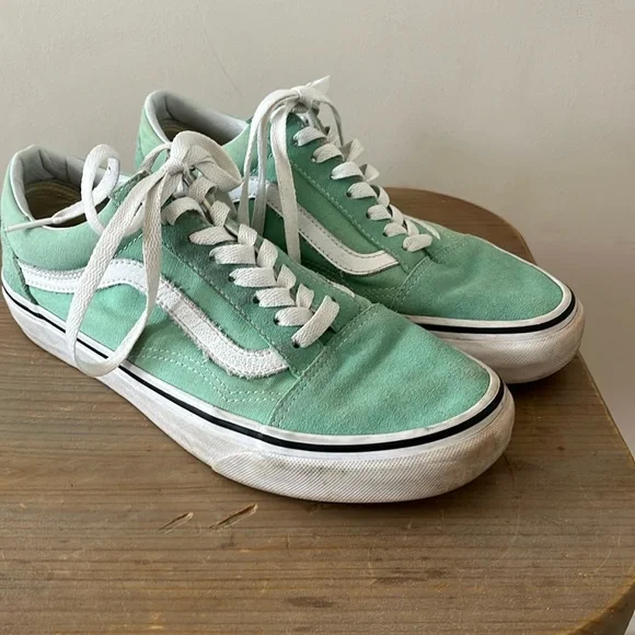 Vans Shoes Vans Mint Green Sneakers Poshmark